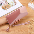 Blush Color-Block Wristlet Wallet
