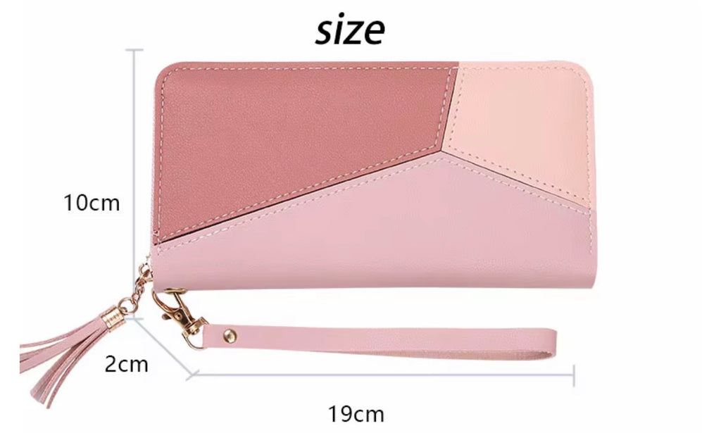 A&G Essentials | Color‑Block Wristlet Wallet