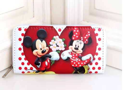mini mouse and Mickey mouse wallets